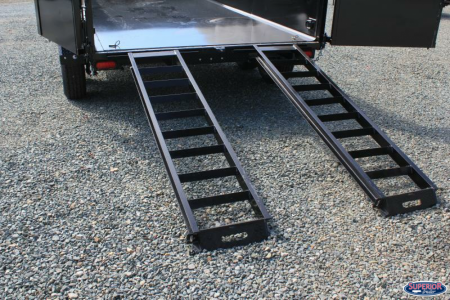 New 2026 Hawke Trailers 6X12 10K Dump w/ Spreader Gate Ramps and Tarp Dump Trailer