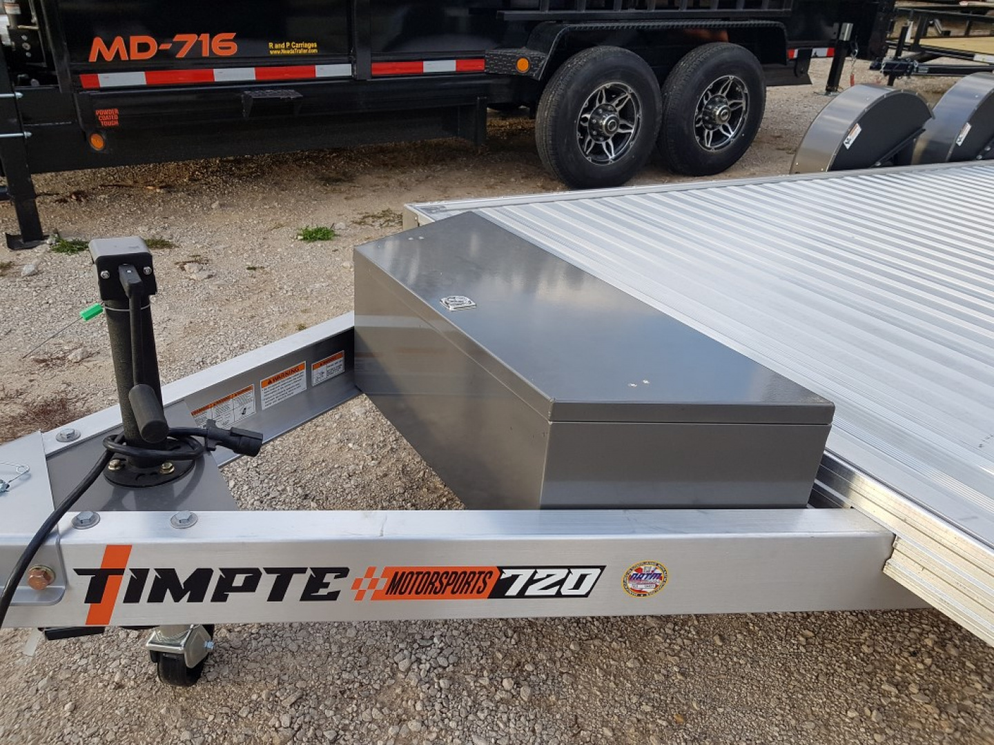 New 2026 Timpte 7x20 Hydraulic Drop Deck Aluminum Car Hauler 7K