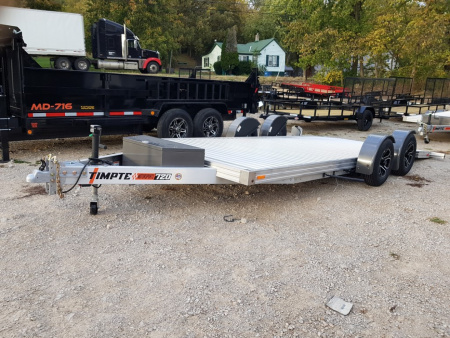 New 2026 Timpte 7x20 Hydraulic Drop Deck Aluminum Car Hauler 7K
