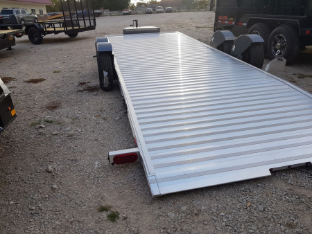 New 2026 Timpte 7x20 Hydraulic Drop Deck Aluminum Car Hauler 7K