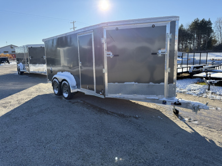 New 2026 Lightning Trailers 7X19 2 PLACE Snowmobile Trailer