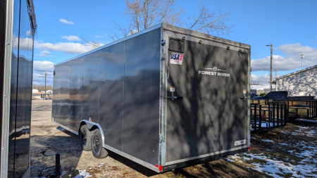 New 2026 US Cargo 8.5 x 24 Enclosed Car Hauler with Ramp 10K GVW with 7ft interior - SCREWLESS