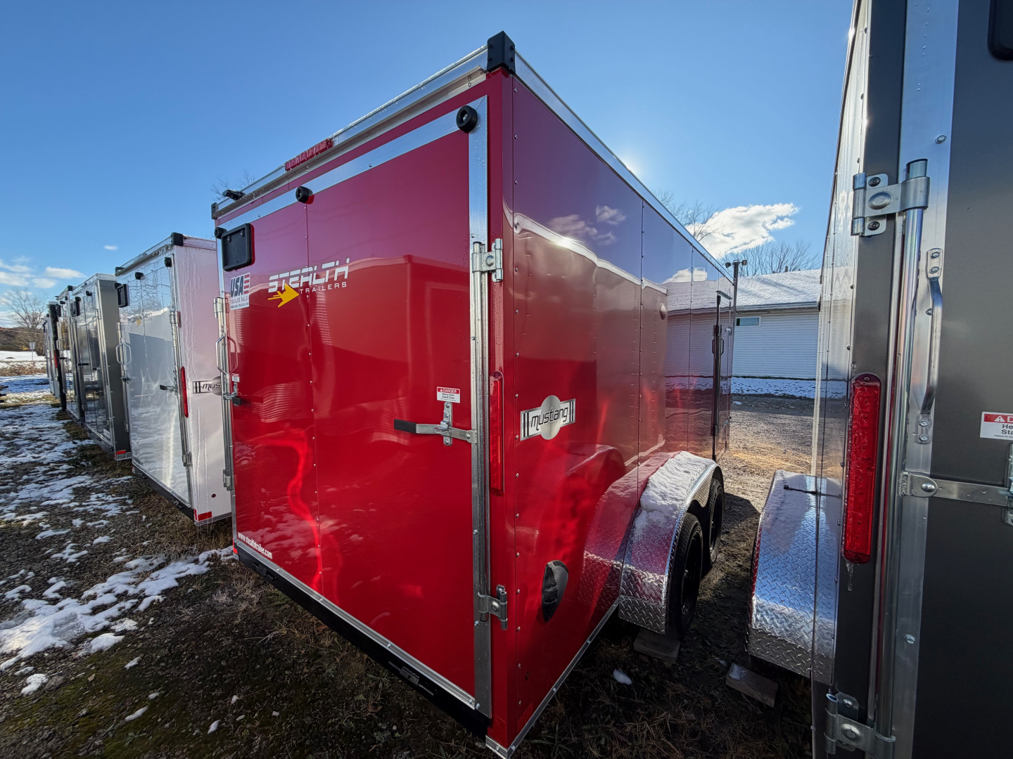 New 2026 Stealth 7 X 16 Cargo / Enclosed Trailer with Ramp Door and 6ft 6in interior Height