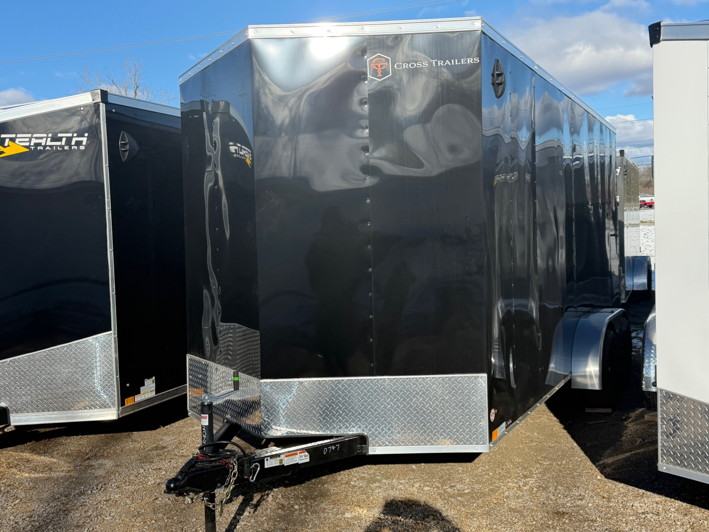 New 2026 7 x 16 Cross Enclosed Trailer with 7ft interior with RAMP DOOR