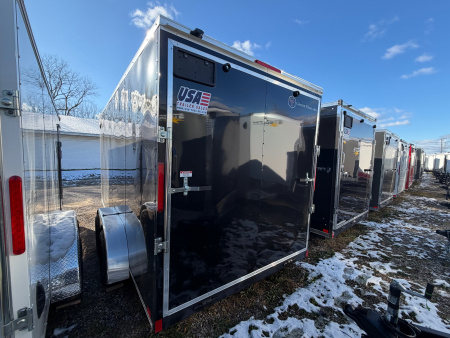 New 2026 7 x 16 Cross Enclosed Trailer with 7ft interior with RAMP DOOR