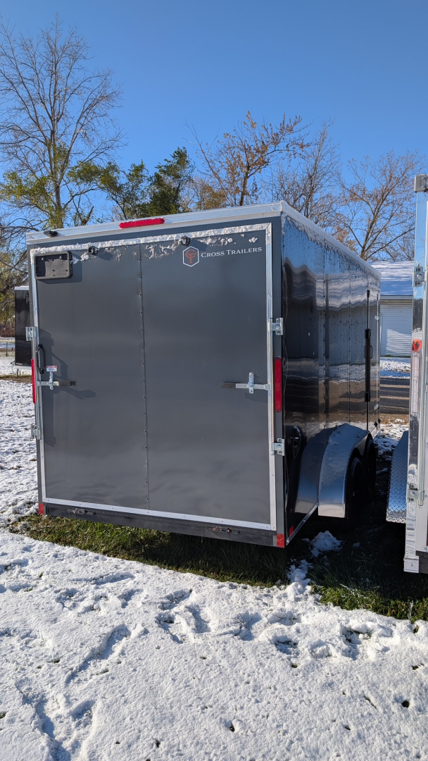 New 2026 7 x 16 Cross Enclosed Trailer with 7ft interior with RAMP DOOR