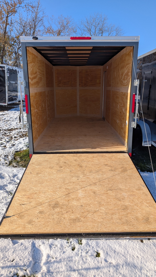 New 2026 7 x 16 Cross Enclosed Trailer with 7ft interior with RAMP DOOR