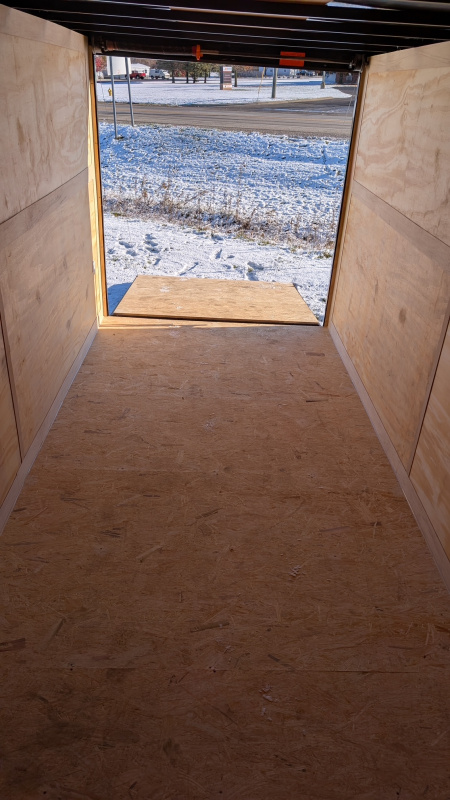 New 2026 7 x 16 Cross Enclosed Trailer with 7ft interior with RAMP DOOR