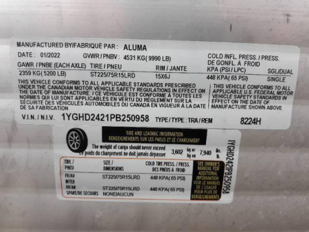 New 2022 Aluma 8224H-TA