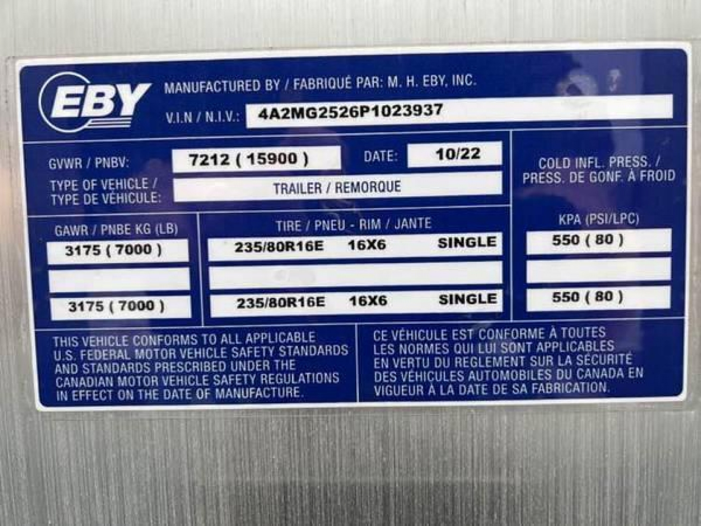 New 2023 EBY GN16K