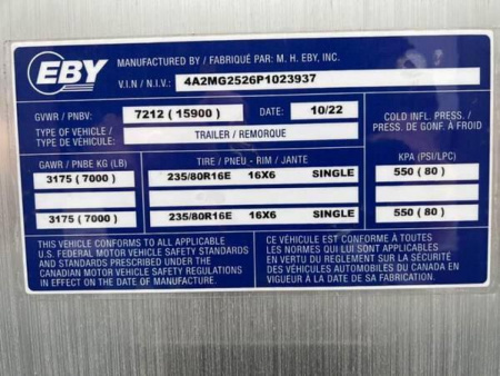 New 2023 EBY GN16K