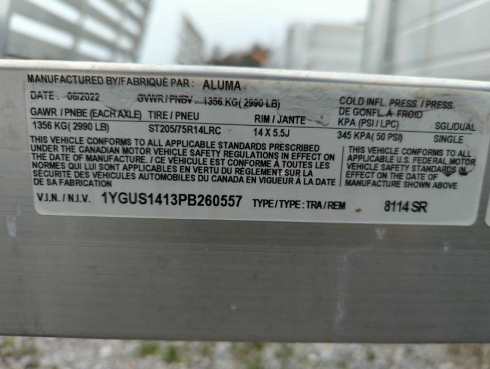 New 2023 Aluma 8114S-R-BT-SR ATV Trailer