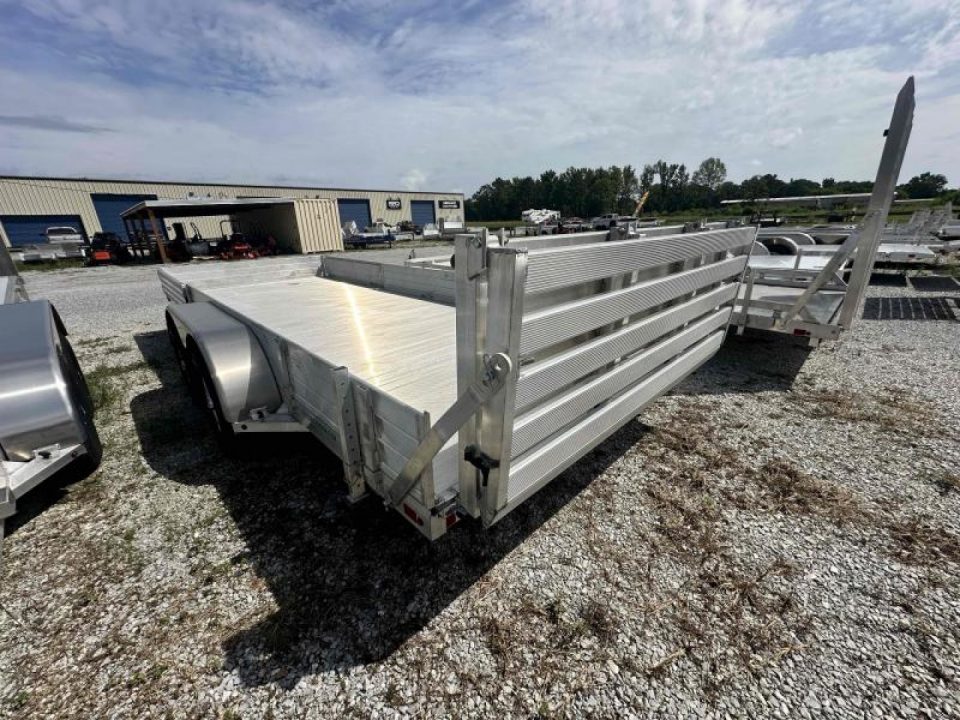 New 2022 Aluma 8118TA-EL-R-BT-SR Utility Trailer