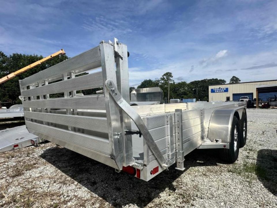 New 2022 Aluma 8118TA-EL-R-BT-SR Utility Trailer