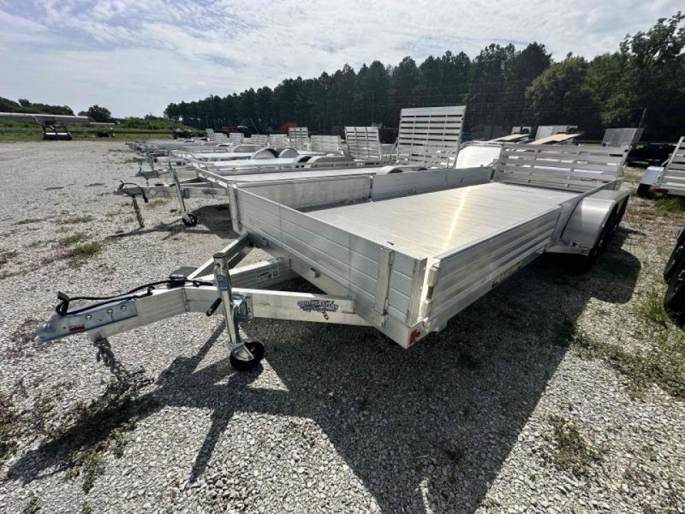 New 2022 Aluma 8118TA-EL-R-BT-SR Utility Trailer