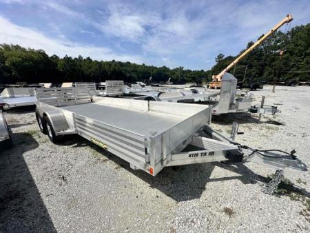 New 2022 Aluma 8118TA-EL-R-BT-SR Utility Trailer