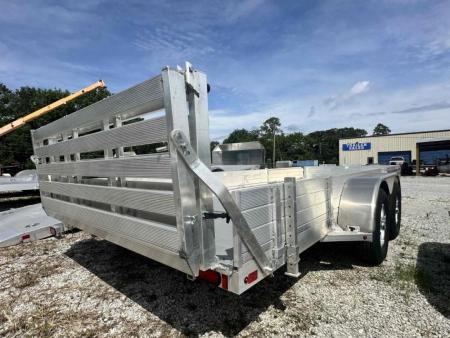New 2022 Aluma 8118TA-EL-R-BT-SR Utility Trailer