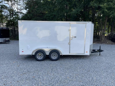 New 2026 Covered Wagon Trailers 7x14 Gold Series w/ 7' Interior Ramp Cargo / Enclosed Trailer