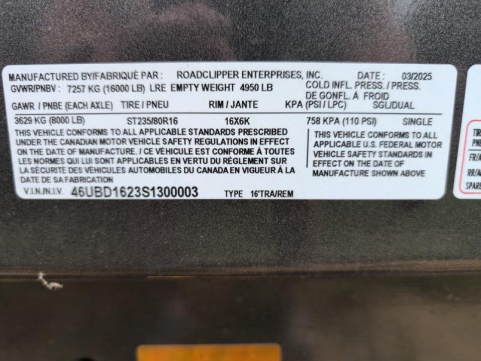 New 2025 Baseline HDU208 Dump Trailer