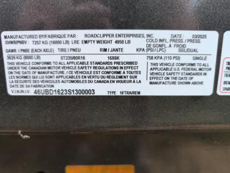 New 2025 Baseline HDU208 Dump Trailer