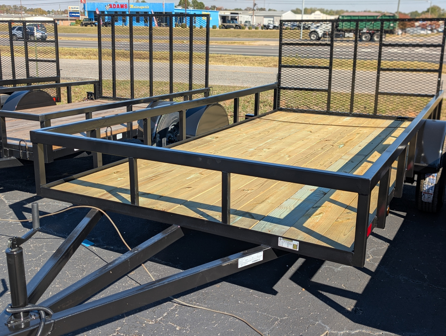 New 2026 Next Gen 6.5X14 Single 5.2k Axle Utility Trailer Tube Top Rail