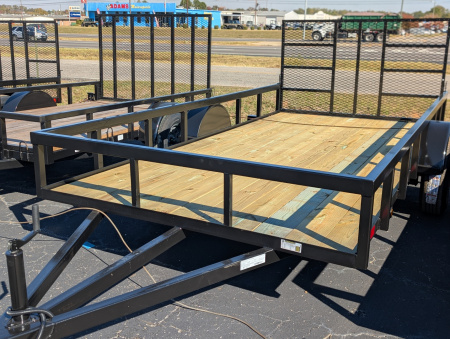 New 2026 Next Gen 6.5X14 Single 5.2k Axle Utility Trailer Tube Top Rail