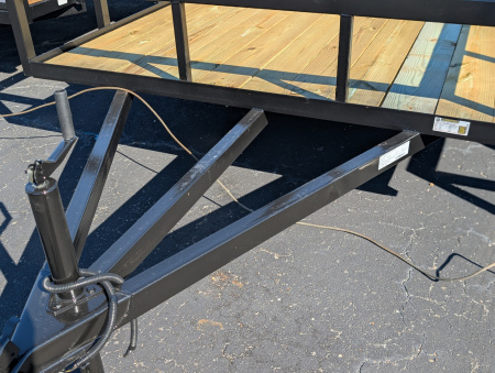 New 2026 Next Gen 6.5X14 Single 5.2k Axle Utility Trailer Tube Top Rail