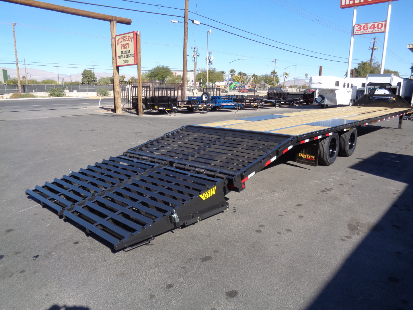 New 2026 Big Tex Trailer * 22GN-40D5A * 40ft Tandem Dual Wheel Gooseneck Trailer W/ Mega Ramps