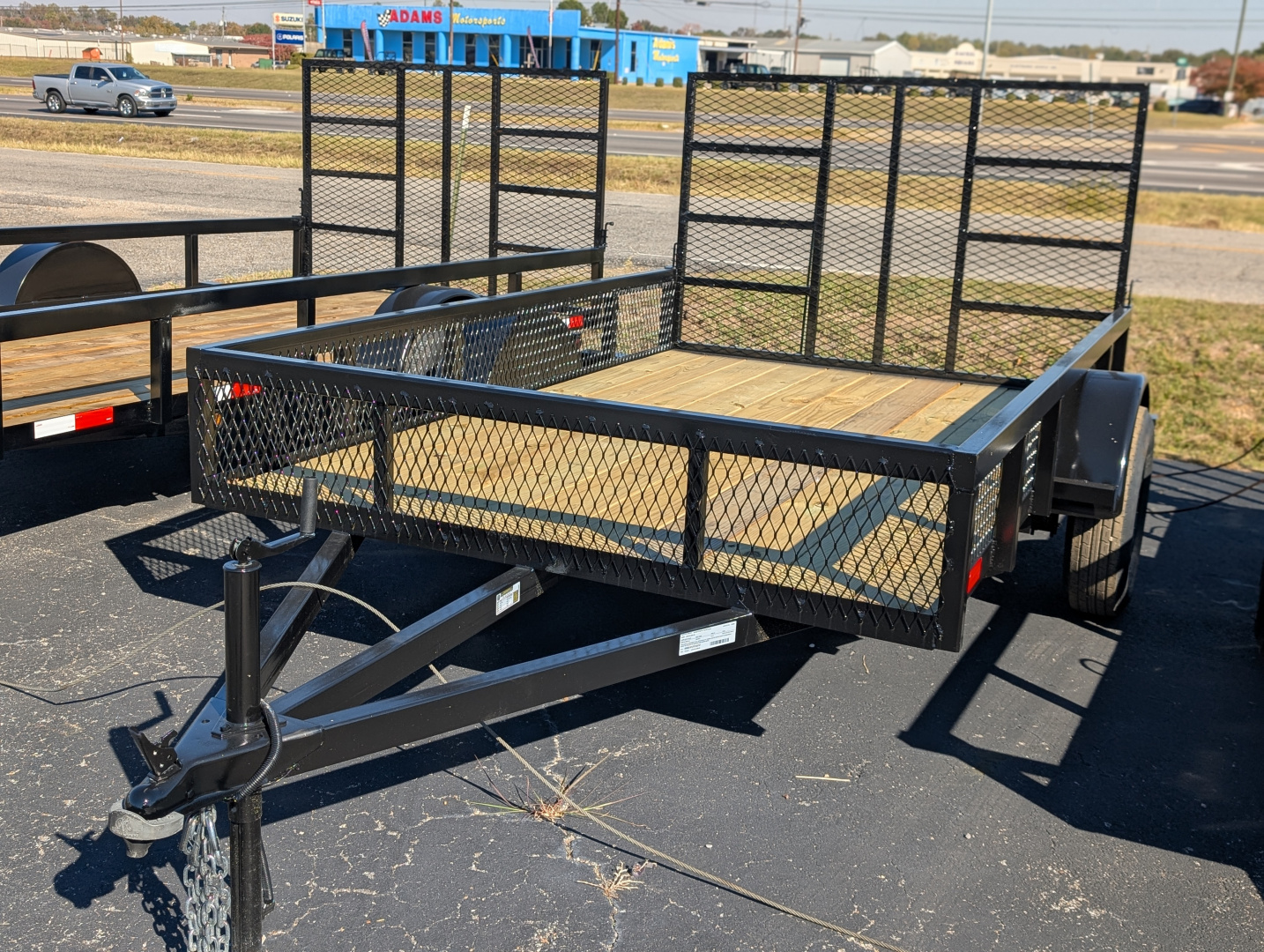 New 2026 Next Gen 6.5X10 Single 3.5k Axle Utility Trailer Tube Top Rail Mesh Sides