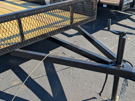 New 2026 Next Gen 6.5X10 Single 3.5k Axle Utility Trailer Tube Top Rail Mesh Sides