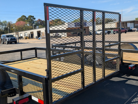 New 2026 Next Gen 6.5X10 Single 3.5k Axle Utility Trailer Tube Top Rail Mesh Sides