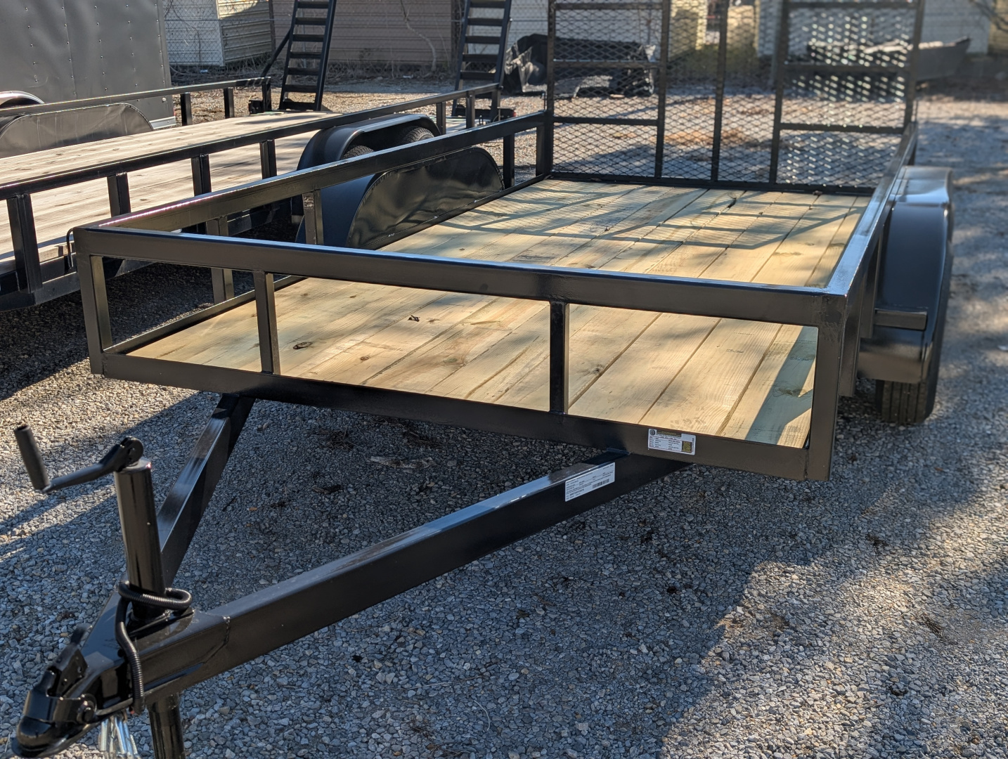 New 2026 Next Gen 6.5X12 Tandem 3.5K Axle Utility Trailer Tube Top Rail