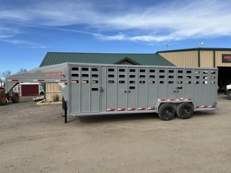 New 2026 Eagle X Trailers 6'8 x24' Stock / Stock Combo Trailer