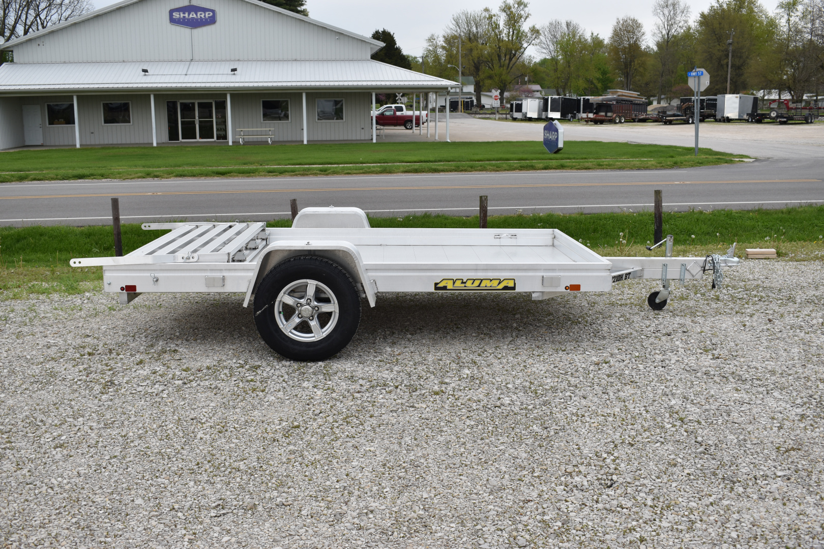 New 2027 Aluma 7210H-BT Utility Trailer