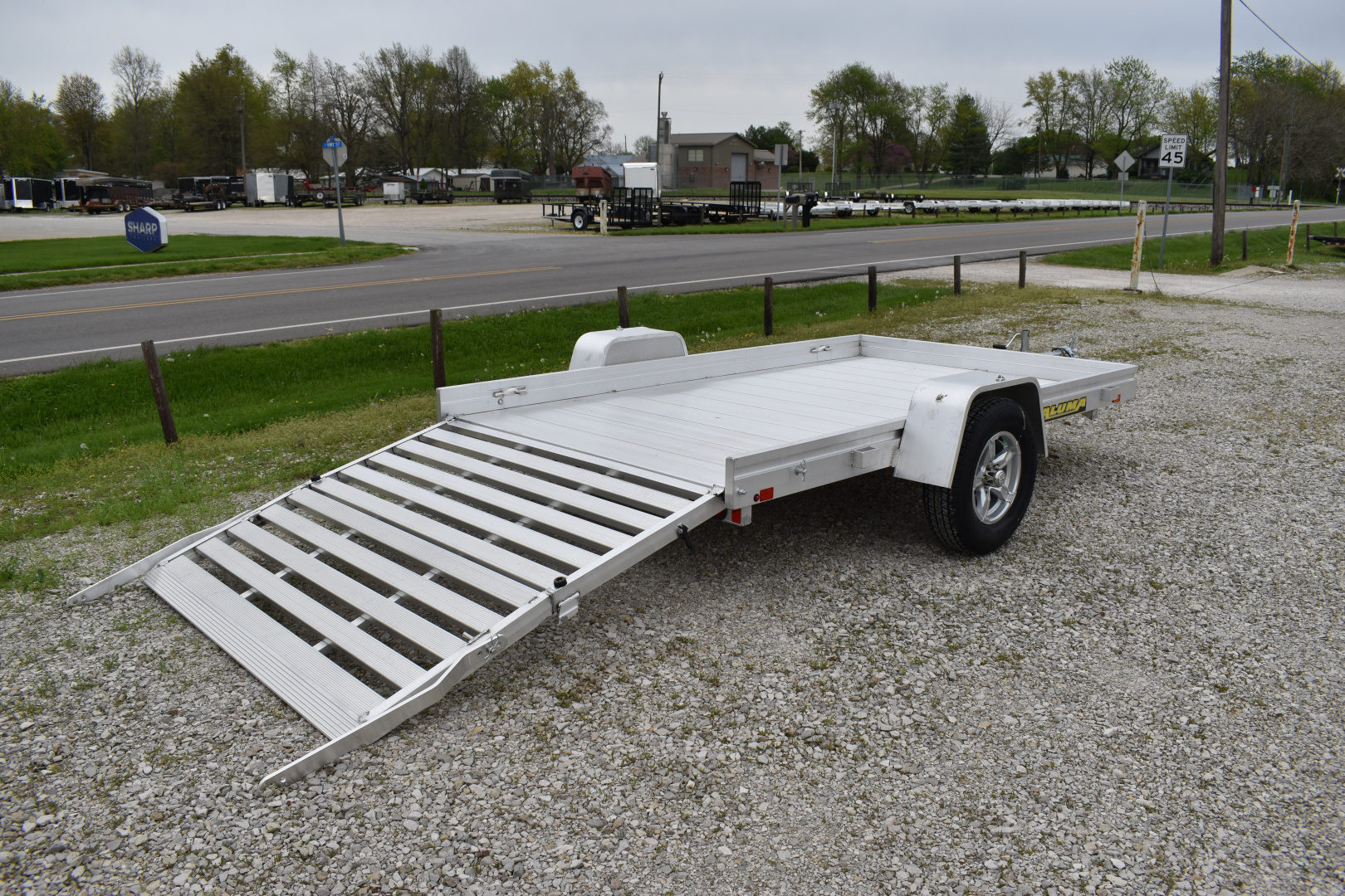 New 2027 Aluma 7210H-BT Utility Trailer