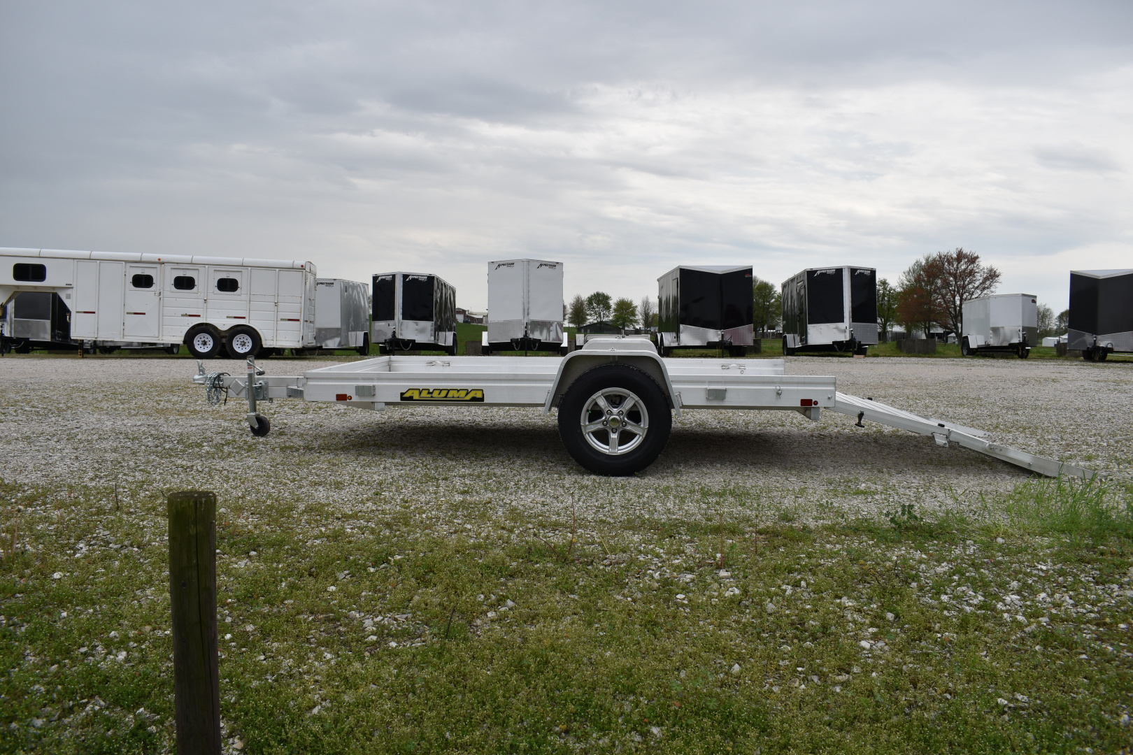 New 2027 Aluma 7210H-BT Utility Trailer