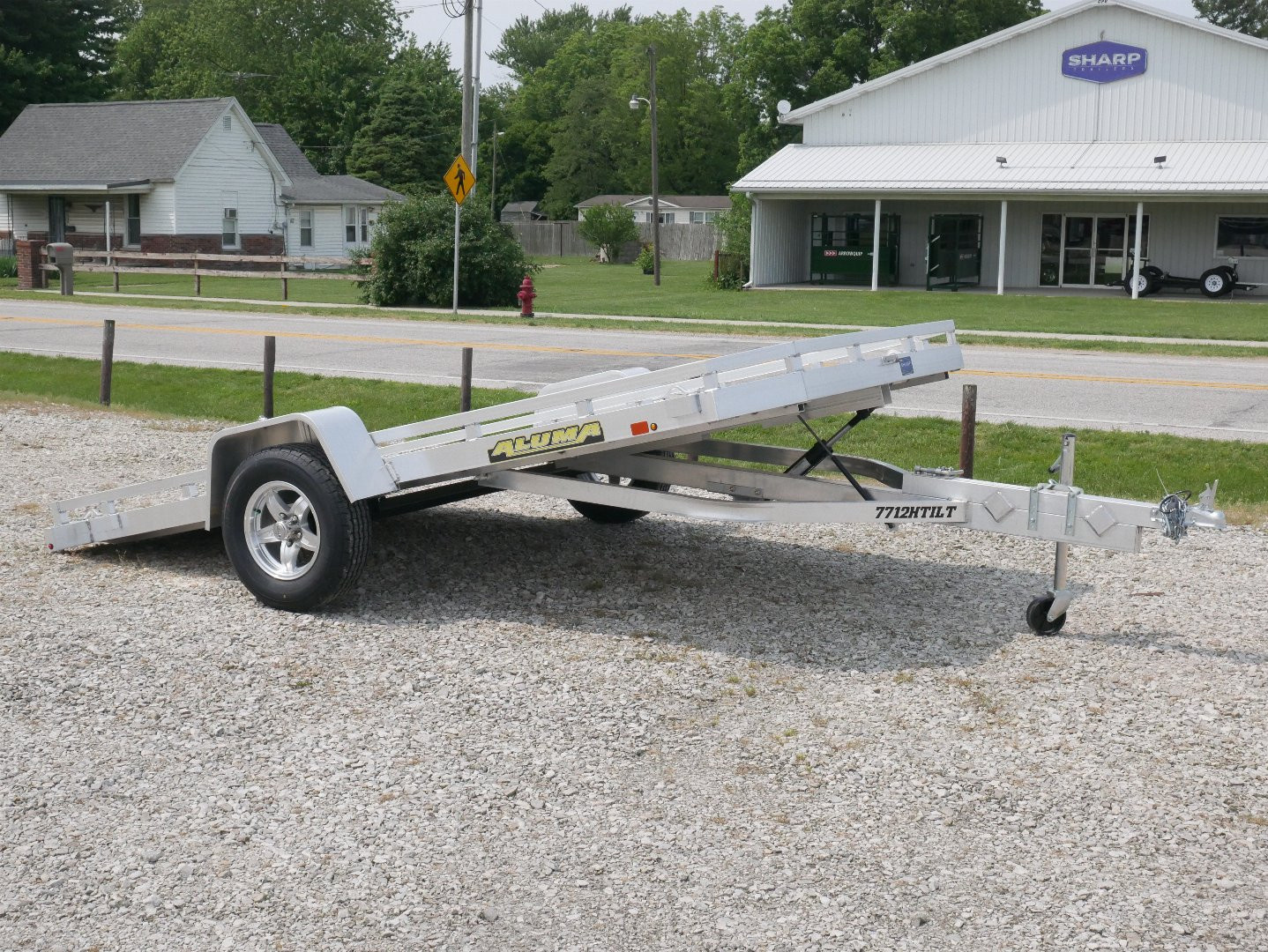 New 2026 Aluma 7712H-TILT Utility Trailer
