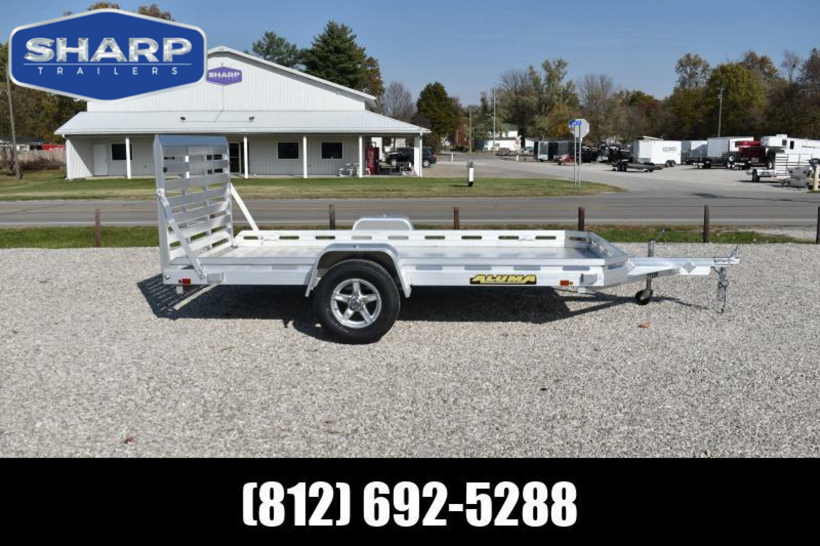 New 2026 Aluma 7712H-TG Utility Trailer