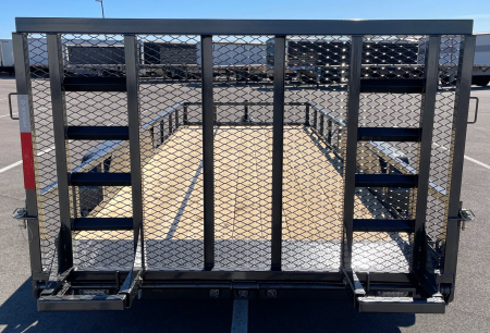 New MAXX-D 18'x 83" U4X Dual Tandem Axle Utility Trailer: 9,990 GVWR, Ramp Gate