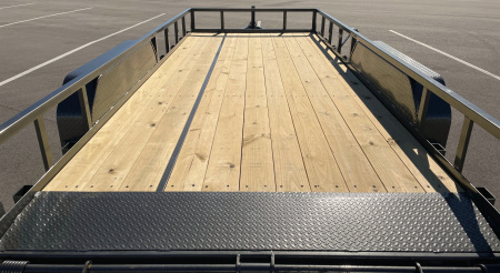 New MAXX-D 18'x 83" U4X Dual Tandem Axle Utility Trailer: 9,990 GVWR, Ramp Gate