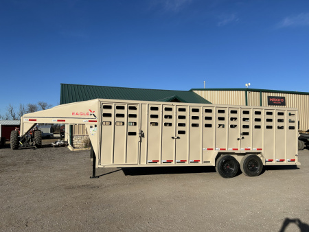 New 2026 Eagle X Trailers 7'x24' Stock / Stock Combo Trailer