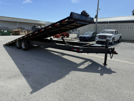 Used 2023 Down 2 Earth Trailers 102x26 14K Tilt Deckover Trailer