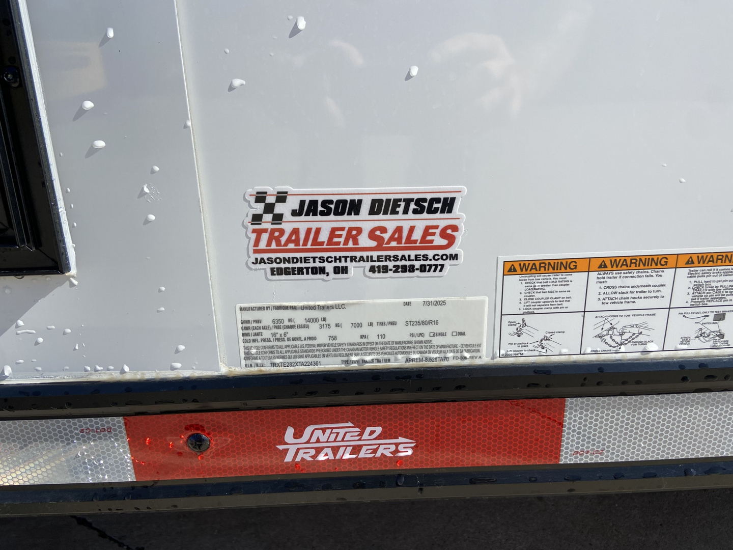 New 2026 United Trailers USH-8.532TR70 Car / Racing Trailer