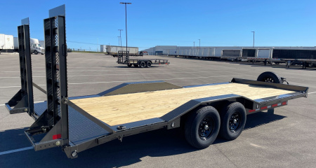 New MAXX-D H6X 22'x 102" Equipment Trailer: Drive Over Fenders, Stand Up Ramps, Spare Tire, GVWR 14,000