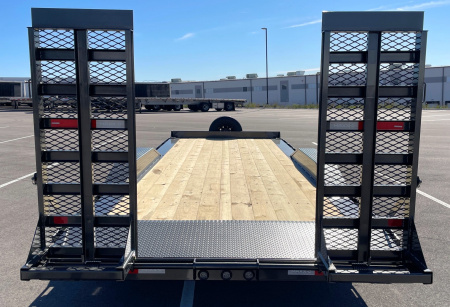 New MAXX-D H6X 22'x 102" Equipment Trailer: Drive Over Fenders, Stand Up Ramps, Spare Tire, GVWR 14,000