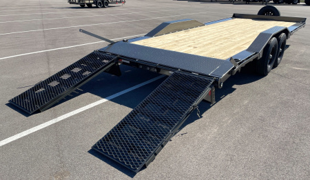 New MAXX-D H6X 22'x 102" Equipment Trailer: Drive Over Fenders, Stand Up Ramps, Spare Tire, GVWR 14,000