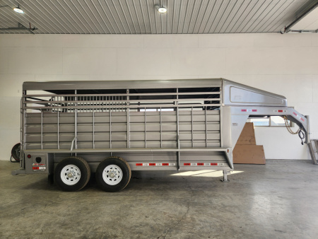 New 2026 GR Gooseneck 16' Stock Trailer 14K