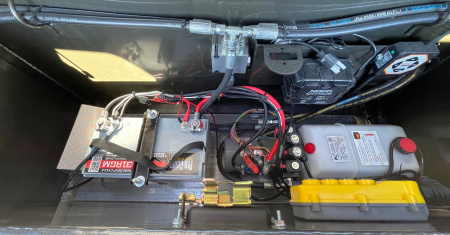 New MAXX-D YDX 102"X 40' Dual Tandem Gooseneck Flatbed Equipment Trailer w/ Hydraulic Dove & Jacks:15K Axles