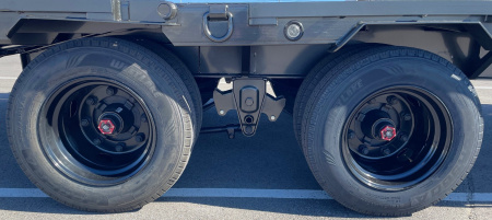 New MAXX-D YDX 102"X 40' Dual Tandem Gooseneck Flatbed Equipment Trailer w/ Hydraulic Dove & Jacks:15K Axles