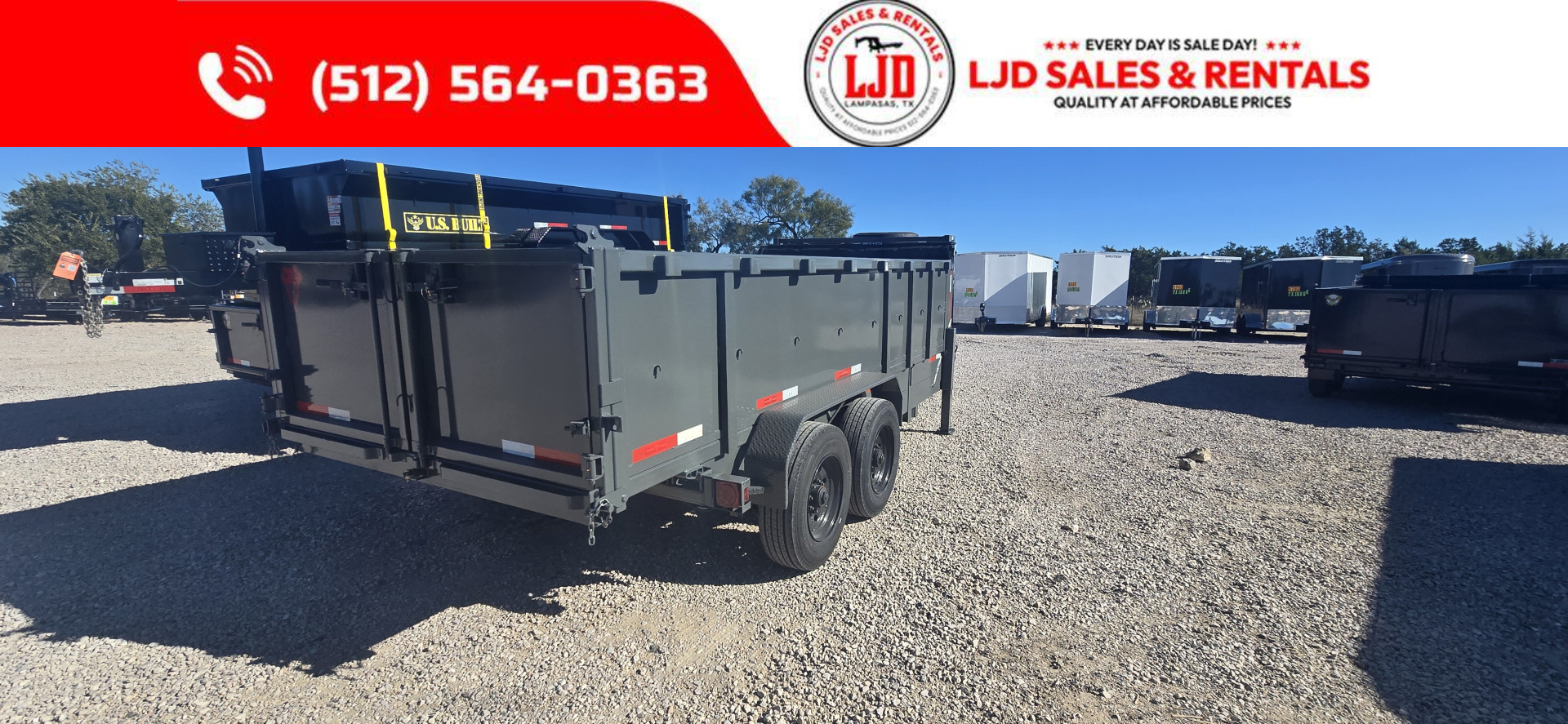 New 2026 Texas Pride - Gooseneck - 16' x 3' - 18 Ply - Spare - Dump Trailer